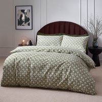 Alexa Abstract Cotton Rich Duvet Cover Set Olive, Olive / Double