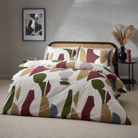Meta Abstract Cotton Rich Duvet Cover Set Multicolour, Multicolour / Super King