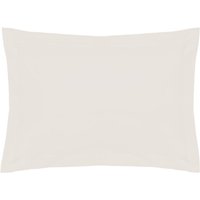 200 Thread Count Cotton Percale Oxford Pillowcase Ivory