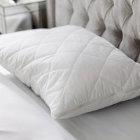 Antibacterial Pillow Protector White, White / Standard (Single Unit) / Waterproof