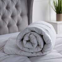 Luxury Hotel Quality Duck Feather Quilt White, White / King / 10.5