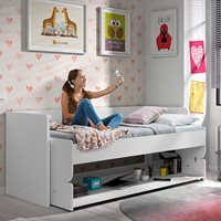 Vipack Denver 2 in 1 Desk & Day Bed in White