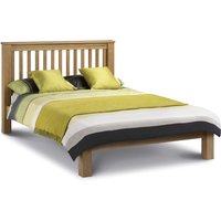 Amsterdam - Double Low Foot End Solid Oak Wooden Bed Frame - 4ft6 -