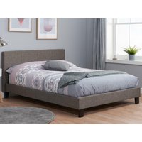 Berlin - Small Double - Grey Fabric Contemporary Bed Frame - 4ft