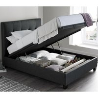 Walkworth - Super King Size - Ottoman Storage Bed - Dark Grey - Fabric - 6ft