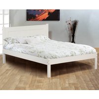 Clifton - King Size - White - Wooden - Low Foot-End Bed- 5ft