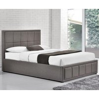Hannover - Small Double - Grey - Fabric - 4ft