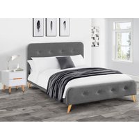 Astrid - Double - Grey - Fabric - 4ft6