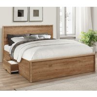 Stockwell - Small Double - Storage Bed - Oak - Wood - 4ft