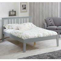 Kingston - Small Double - Grey - Wood - 4ft