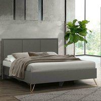 Arlo - Small Double -Dark Charcoal Grey - Wood - 4ft