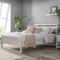 Venice - Double - White - Wooden - Low Foot-End Bed - 4ft6