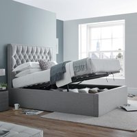 Wilson - Double - Ottoman Bed - Grey - Fabric - 4ft6