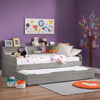 Grace - Single - Day Bed - Guest Bed Trundle - Grey - Wood - 3ft