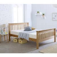 Somerset - Small Double - High Foot-End Bed - Waxed Pine - Wooden - 4ft
