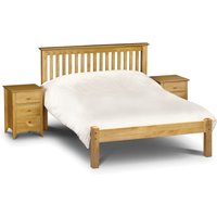Barcelona King Size Antique Solid Pine Wooden Bed Frame - Low Foot End - 5ft