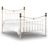 Victoria - Double - White - Metal - High Foot-End Bed - 4ft6