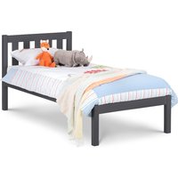 Luna -Single Bed - Dark Grey - Wood - 3ft