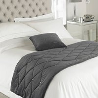 New Diamante Bed Runner Pewter