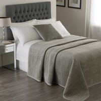 Brooklands Bedspread Silver, Silver / 240 x 250cm