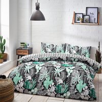 Arizona Duvet Cover Set White/Black, White/Black / Single