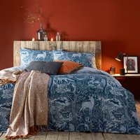 Winter Woods Animal Duvet Cover Set Midnight, Midnight / Double