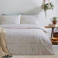 Mini Inka Aztec Inspired 100% Cotton Duvet Cover Set Natural, Natural / King