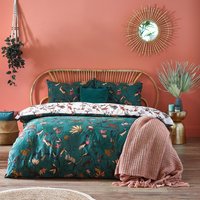 Wildlings Tropical Duvet Cover Set Juniper Green, Juniper Green / Super King