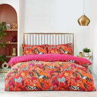 Vivid Andalucian Duvet Cover Set Orange, Orange / Super King