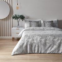 Symphony Duvet Cover Set Silver, Silver / Super King