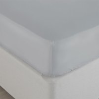 Bamboo 200 Thread Count Fitted Bed Sheet Light Dove Grey, Light Dove Grey / Double