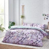 Marble Duvet Cover Set Pastels, Pastels / Double