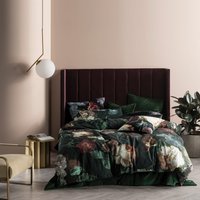 Winona Dark Botanical 100% Cotton Duvet Cover Set Ivy, Ivy / Single