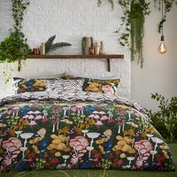 Amanita Mushroom Duvet Cover Set Forest Green, Forest Green / Double