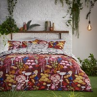 Amanita Mushroom Duvet Cover Set Redwood, Redwood / King