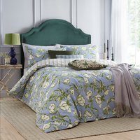 Albera Floral Duvet Cover Set French Blue, French Blue / King
