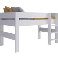 Kudl Mid Sleeper, Desk, Drawers Bundle - White