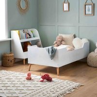 Obaby Maya Single Bed - White With Natural