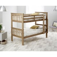 Carra Pine Bunk Bed and Memory Foam Mattresses