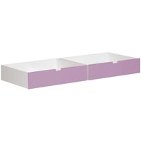 Manis-h 2 Underbed Drawers In Dusty Rose For Manis-h Day Bed And Bunk Bed
