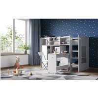 Flair Furniture Flair Wizard Junior Highsleeper Workstation White