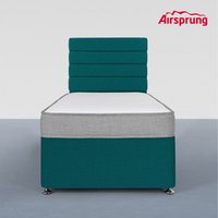 Airsprung Single Kids Wellness Mattress With 2 Drawer Teal Divan