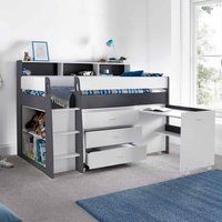Bedmaster Ersa Grey And White Mid Sleeper