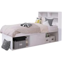 Kudl Low Single 3Ft Cabin Bed With Bookcase Headboard