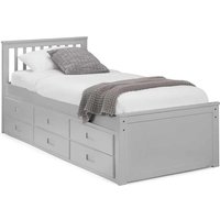 Julian Bowen Maisie Bed With Underbed And Drawers - Dove Grey