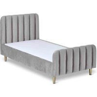 Obaby Gatsby Single Bed Velvet Grey