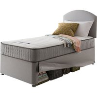 Silentnight Healthy Growth Imagine 600 Pocket Mattress and Maxi Store Single Bed - Slate Grey No Headboard