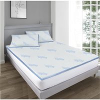 Ezysleep Air Flow Memory Foam Mattress Topper Super King 1 Inch
