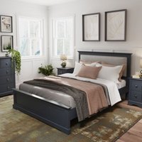 Banbury Double Bed Dark Grey 5 x 7ft