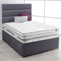 Vogue Memory Sculpture Sprung Memory Foam Cushioned Top Divan Bed Set
